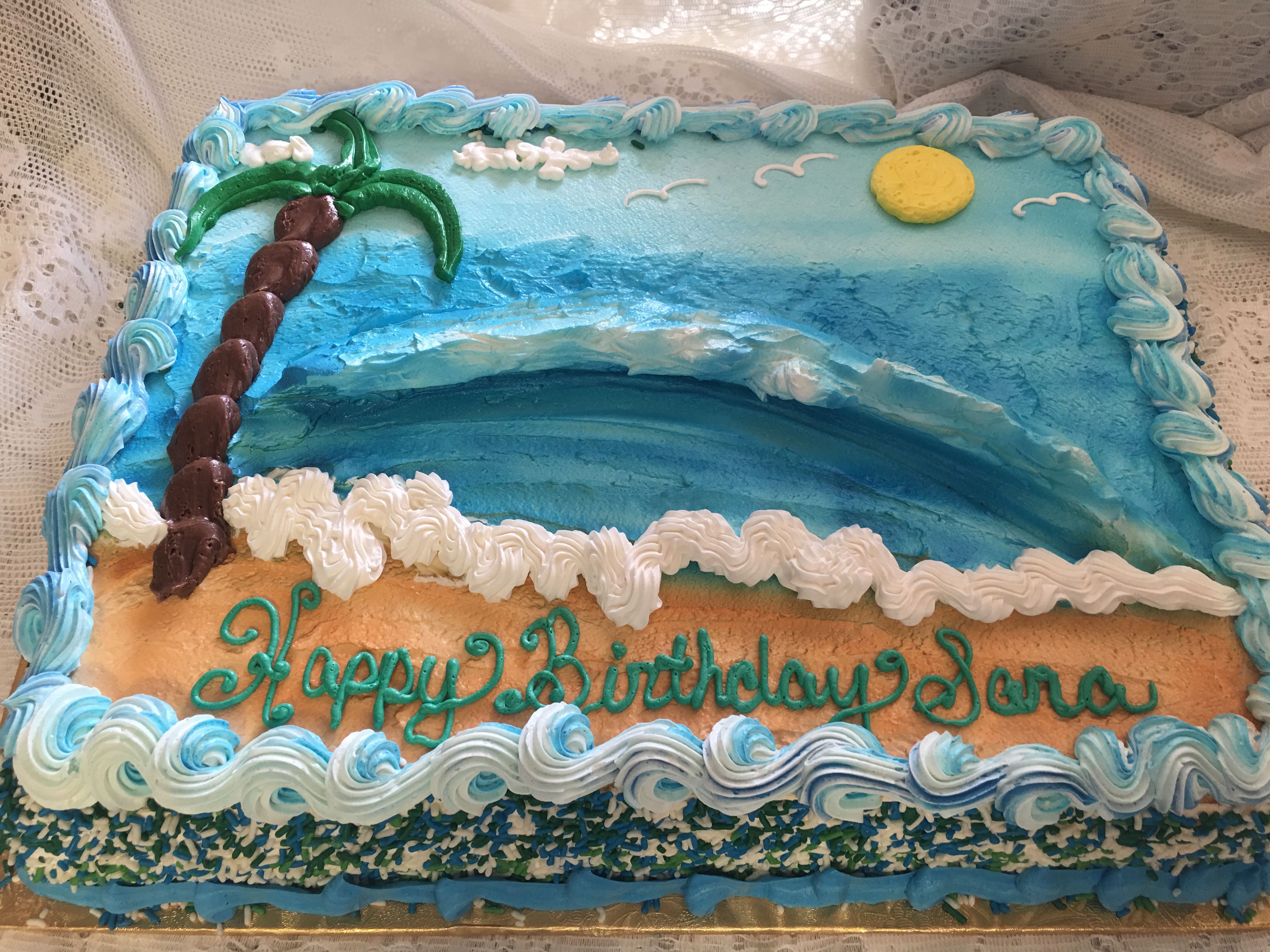 Beach Party Kit Kat Cake |